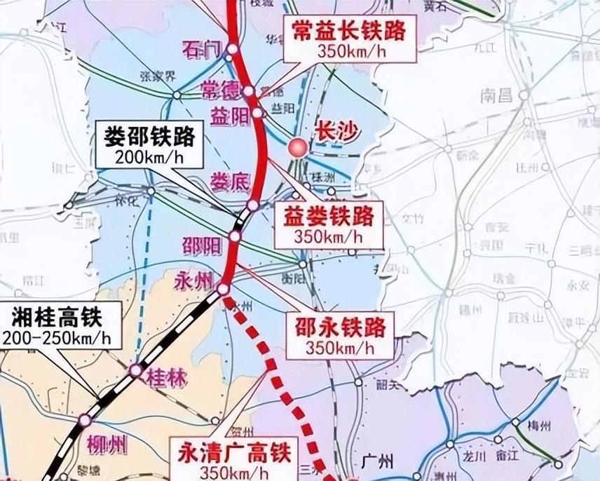 湖南现代化高速铁路网络最新规划出炉